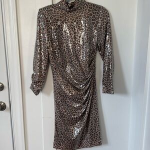 Kevan Hall Animal Print Dress Size 6
